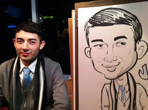 Costco holiday party caricature 2015