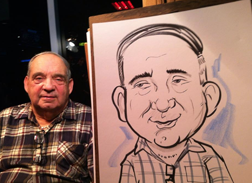 Costco holiday party caricature 2015