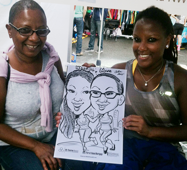 Mother and Daughter Caricature!