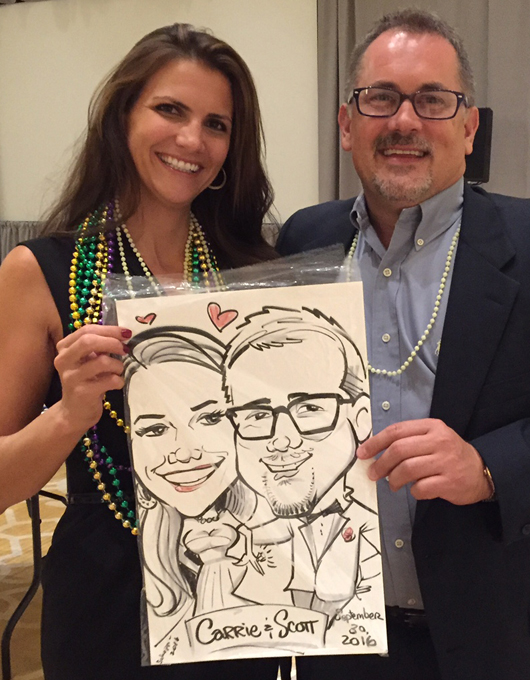 Engagement caricature gaylord center