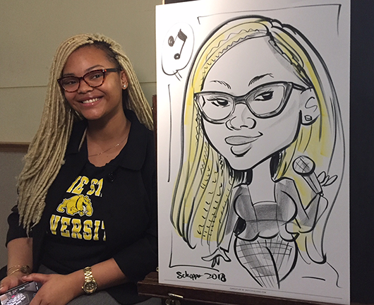 Bowie State University caricature